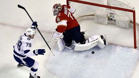 Colton scores late, Lightning beat Panthers 2-1 in Game 2