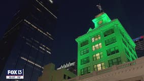 City of Tampa shines green to recognize May as Mental Health Awareness Month