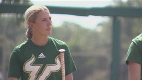 USF softball player best in the nation for stealing bases