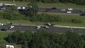 Man dead after fiery I-75 crash in Hillsborough County, troopers say
