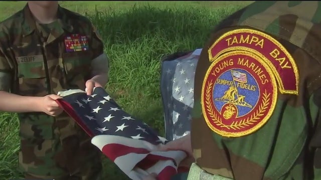 'It deserves respect': McKay Bay plant workers honored for properly burning unserviceable American flags