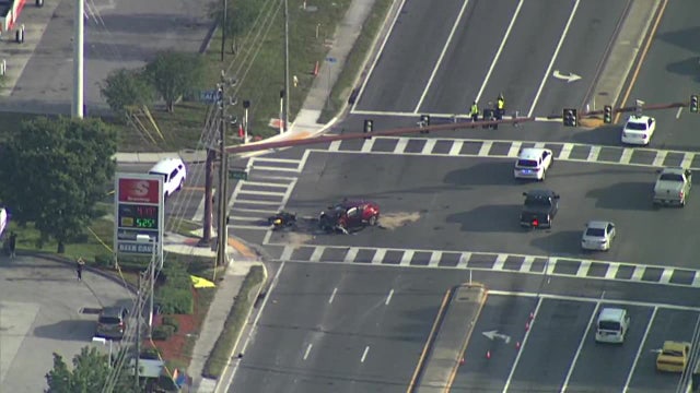Clearwater man killed after motorcycle collides with SUV at Pinellas Park intersection