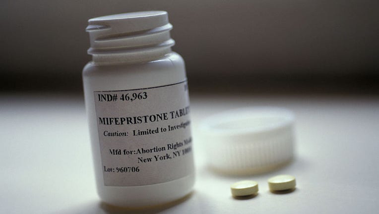 Photo: Bottle of Mifepristone, the abortion pill known as RU 486.