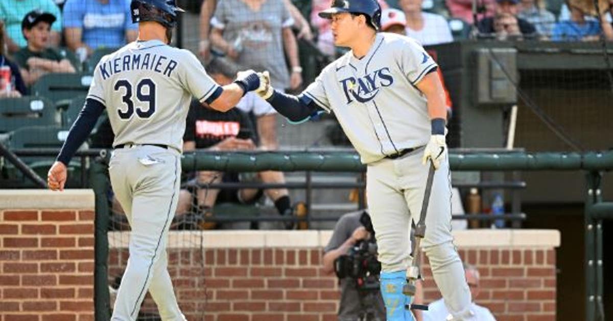 Gators Rays Tampa Bay Rays snap skid, outlast Orioles 7-6 after blowing 4-run lead ...