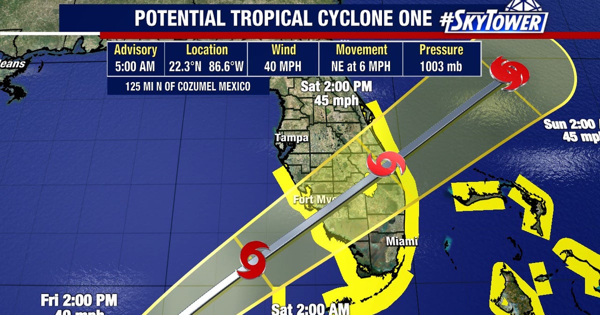 Heavy rain expected in South Florida as tropical system makes its way ...