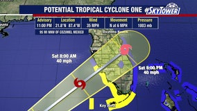 Potential Tropical Cyclone One timing, impact: Heavy rain expected around Tampa Bay starting Friday