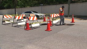 Drivers detoured after road collapse on Brorein, Parker streets in Tampa