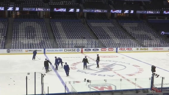 Tampa Bay Lightning return to the ice ahead of Game 4 of Stanley Cup Final
