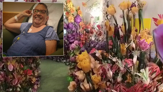 Garden of 3-D paper flowers helps artist cope with cancer