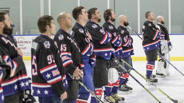 Tampa hockey league offers veterans therapeutic outlet