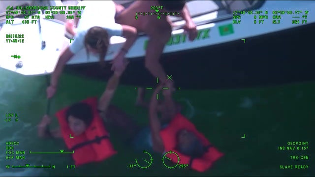 Deputies, good Samaritans rescue 11 from sinking boat off Beer Can Island