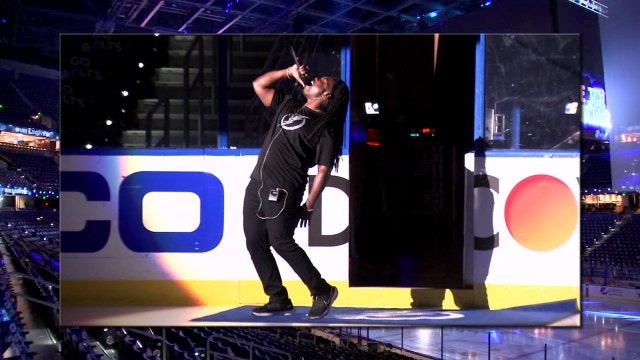 'This is our house, and it is built by legends': Lightning hype man's new rap brings the energy