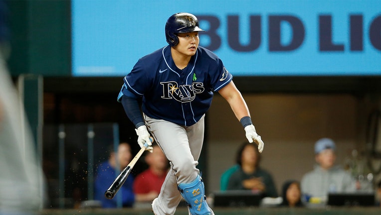 Ji-Man Choi of the Tampa Bay Rays looks on before a baseball game News  Photo - Getty Images