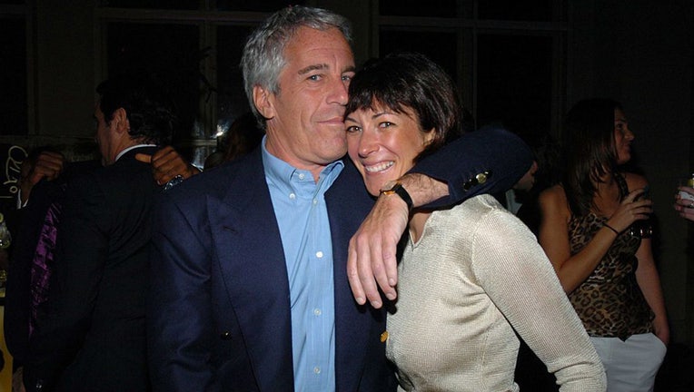 Jeffrey Epstein and Ghislaine Maxwell attend de Grisogono Sponsors The 2005 Wall Street Concert Series Benefitting Wall Street Rising, with a Performance by Rod Stewart at Cipriani Wall Street on March 15, 2005 in New York City. (Photo by Joe Schildhorn/Patrick McMullan via Getty Images)