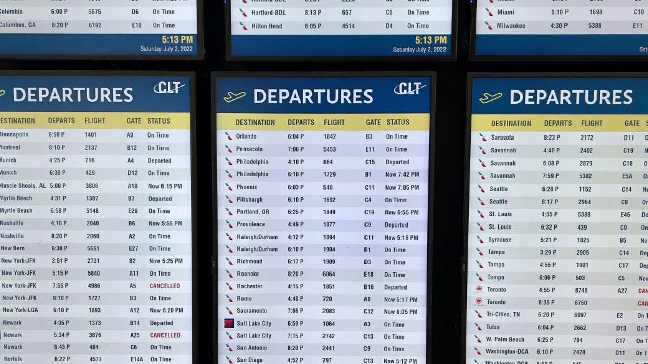 Flight Cancellations Slowing As Fourth Of July Weekend Ends | FOX 13 ...