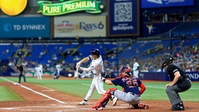 Rays score five in 7th, beat Boston 5-4 for four-game sweep