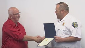 Publix employee honored for bravery after saving man from burning car