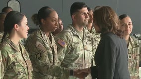 VP Kamala Harris thanks service members during visit to MacDill Air Force Base