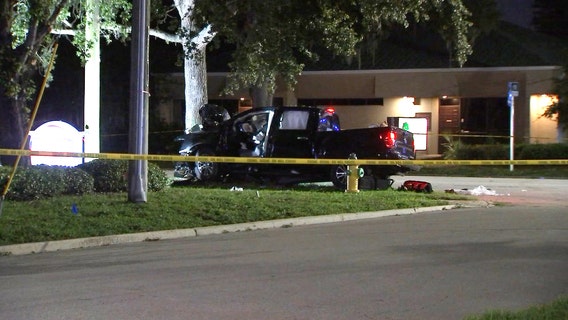 St. Pete police: 1 dead, 3 injured after pickup truck crashes into tree