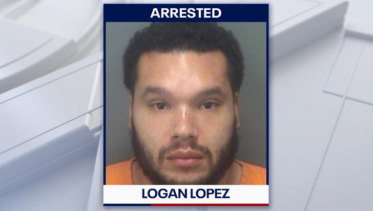 Mugshot of Logan Lopez.