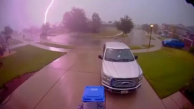 Photo: Lightning bolt strikes Valrico home