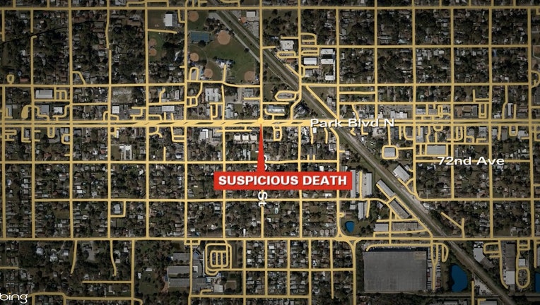 Photo: Generic map shows location of where murder investigation is taking place in Pinellas Park