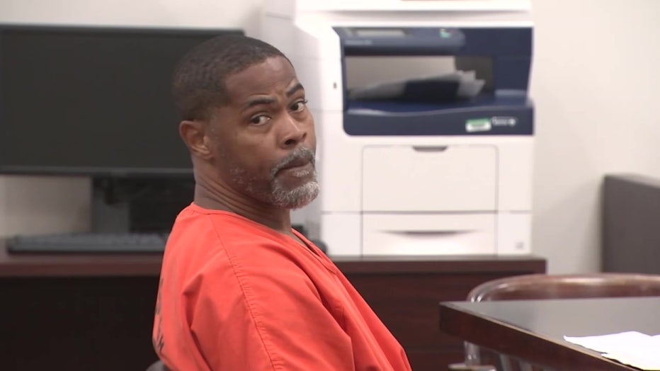 Convicted rapist Antonio Rivers in courtroom during sentencing hearing.