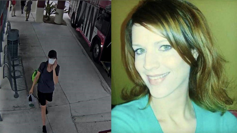 Side by side images of missing mom Erica Johnson 