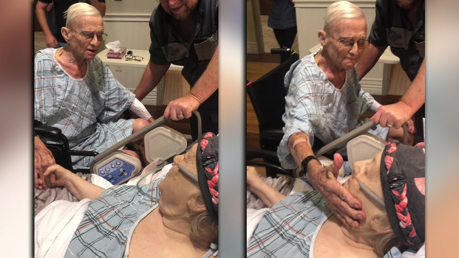Couple married 65 years shares final moments in hospice