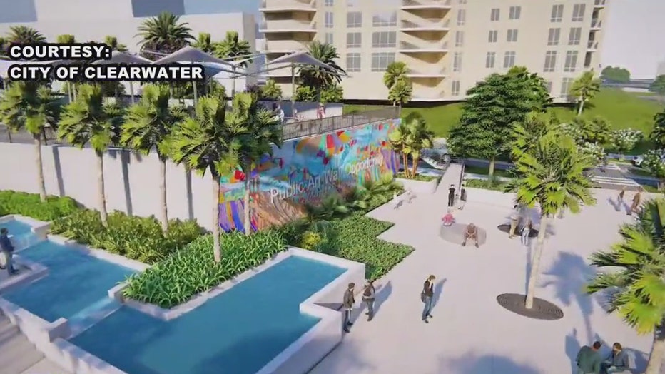 City of Clearwater rendering of portion of Coachman Park