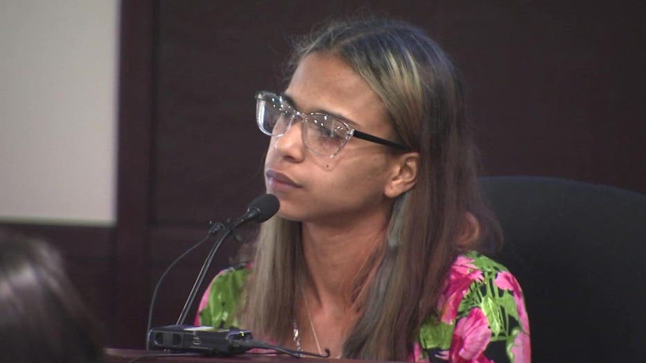 Photo: Deyaneria Lopez testifies during trial of former boyfriend, accused at the time of beating her 2-year-old to death