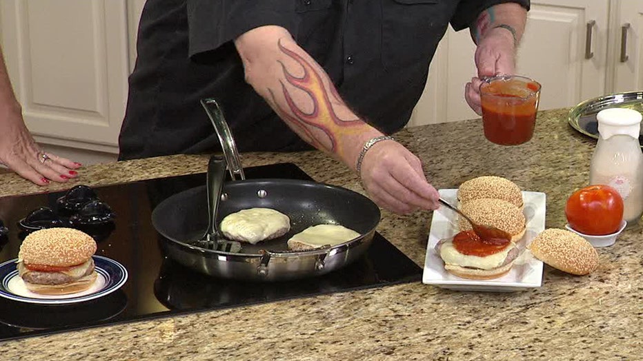 Dr. BBQ makes his new recipe for Italian sausage burgers with marinara