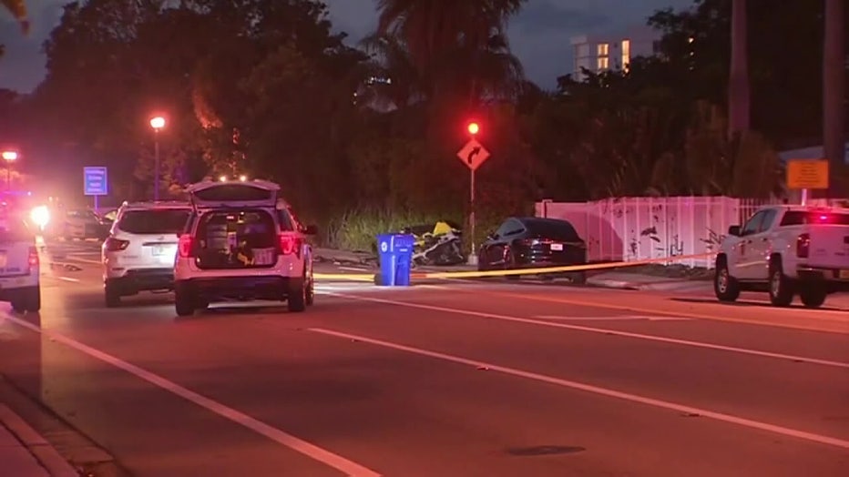 Photo: The scene of the crash in Fort Lauderdale, Florida, in 2018.