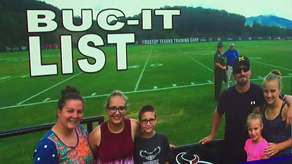 The Brink family lives in Michigan but they go to a training camp every year. This was supposed to be the year of the Buccaneer, but only season ticket holders can go, so they're hoping for a miracle.
