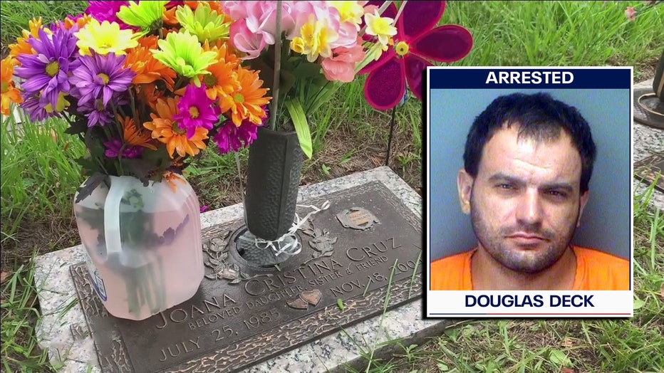 Douglas Deck, Jr. allegedly stole more than 100 brass vases from a Largo cemetery