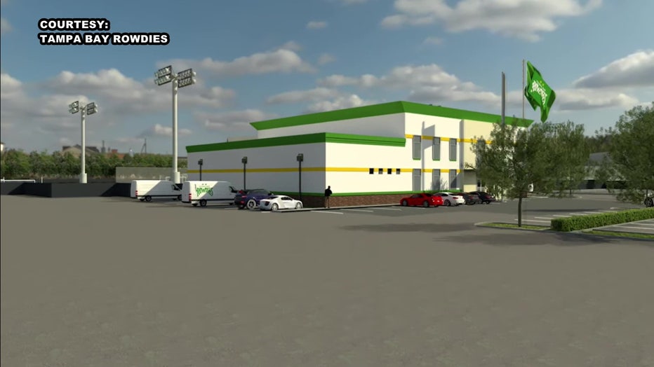 The Tampa Bay Rowdies are moving, but just for training, to a facility in Tampa.