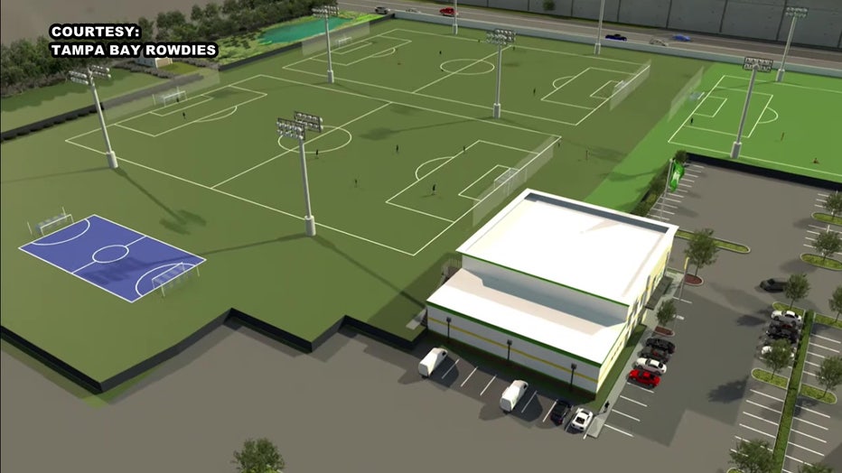 The Tampa Bay Rowdies are moving, but just for training, to a facility in Tampa.