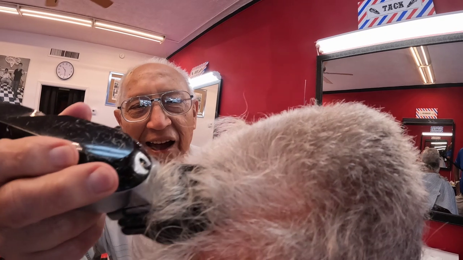 Photo: Anastasio Estrada is a 91-year-old barber