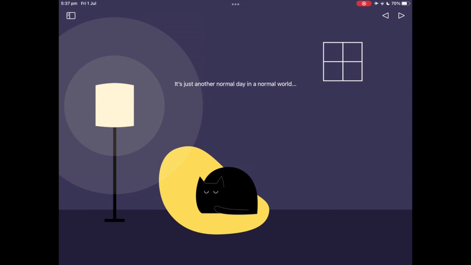 Photo: Lexline Johnson’s app called Quantum Entanglement basically explains the basics of quantum entanglement, a phenomenon in quantum physics.