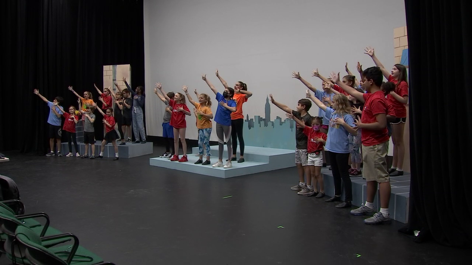 Photo: The Patel Conservatory drama summer camp students