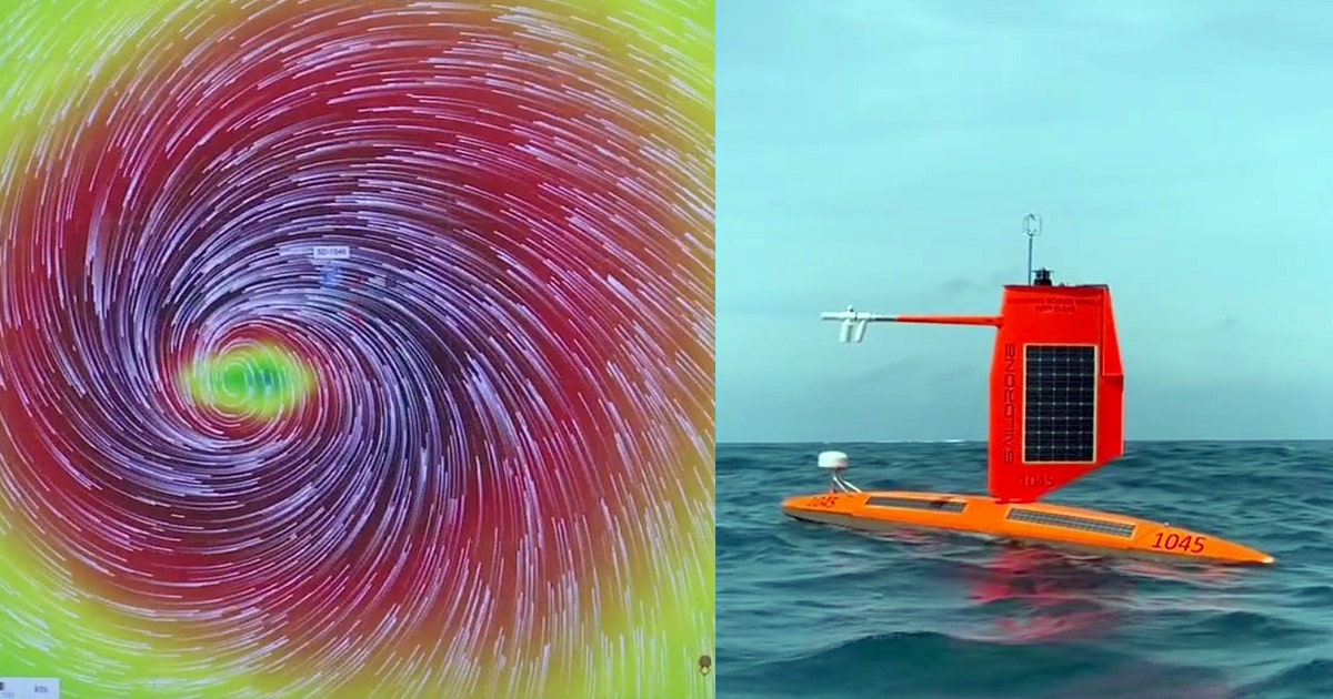 High-tech hurricane tracking system uses drones above and below water ...