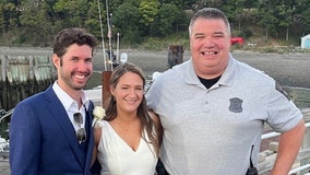 Boston police boat rescues stranded groom, saving wedding