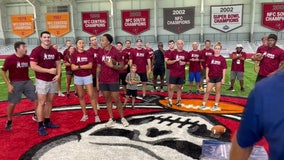 Bucs celebrate 'Military Day' with local service members at training camp