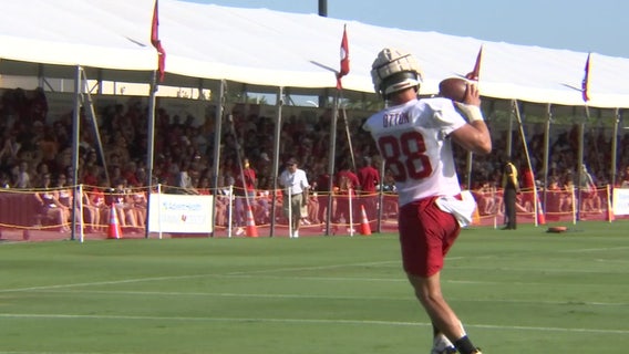 Bucs rookie tight end Cade Otton catches up quickly after recovering from ankle surgery