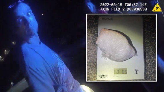 Video: Florida man drops half a pound of meth under patrol car during traffic stop