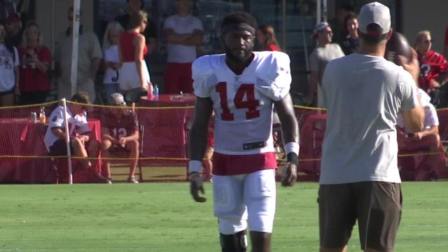 Bucs get Godwin back as Evans exits practice with injury