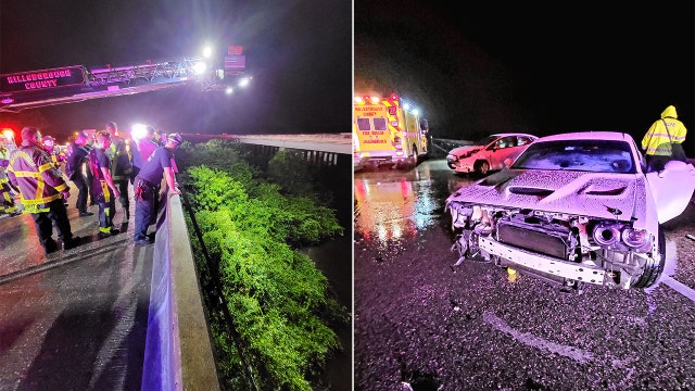 I-75 driver involved in crash jumps into Little Manatee River to dodge oncoming vehicle, officials say