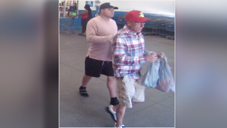 Two suspected car burglars leave Walmart