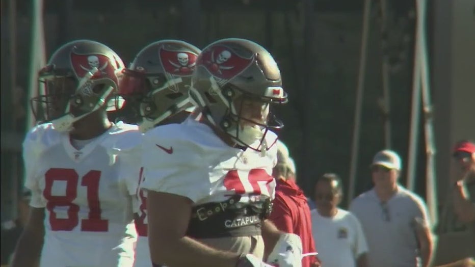 Bucs wide receiver Scotty Miller at Bucs Training Camp.