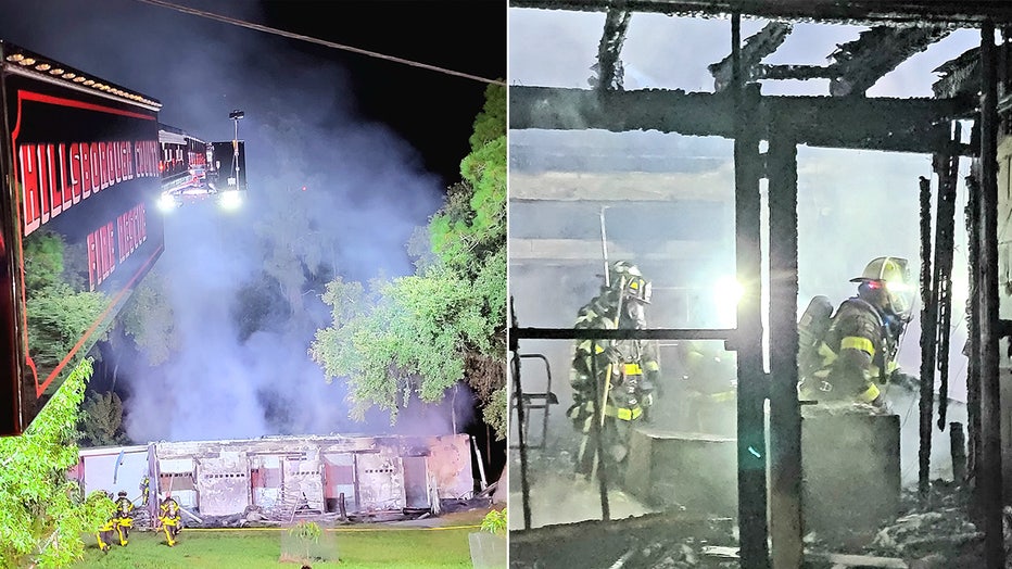 Photo: Barn damage following fire